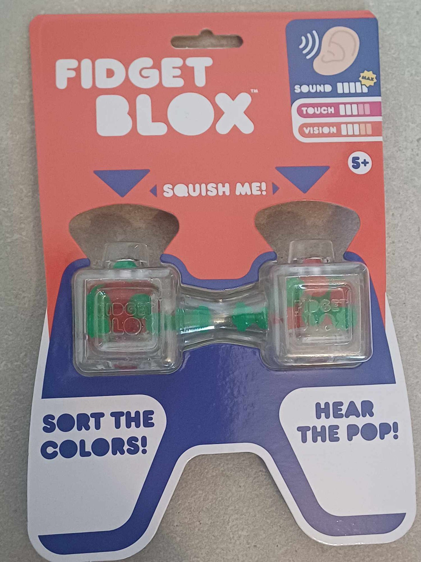 Fidget Jelly - Fidget geluid blauw en geel