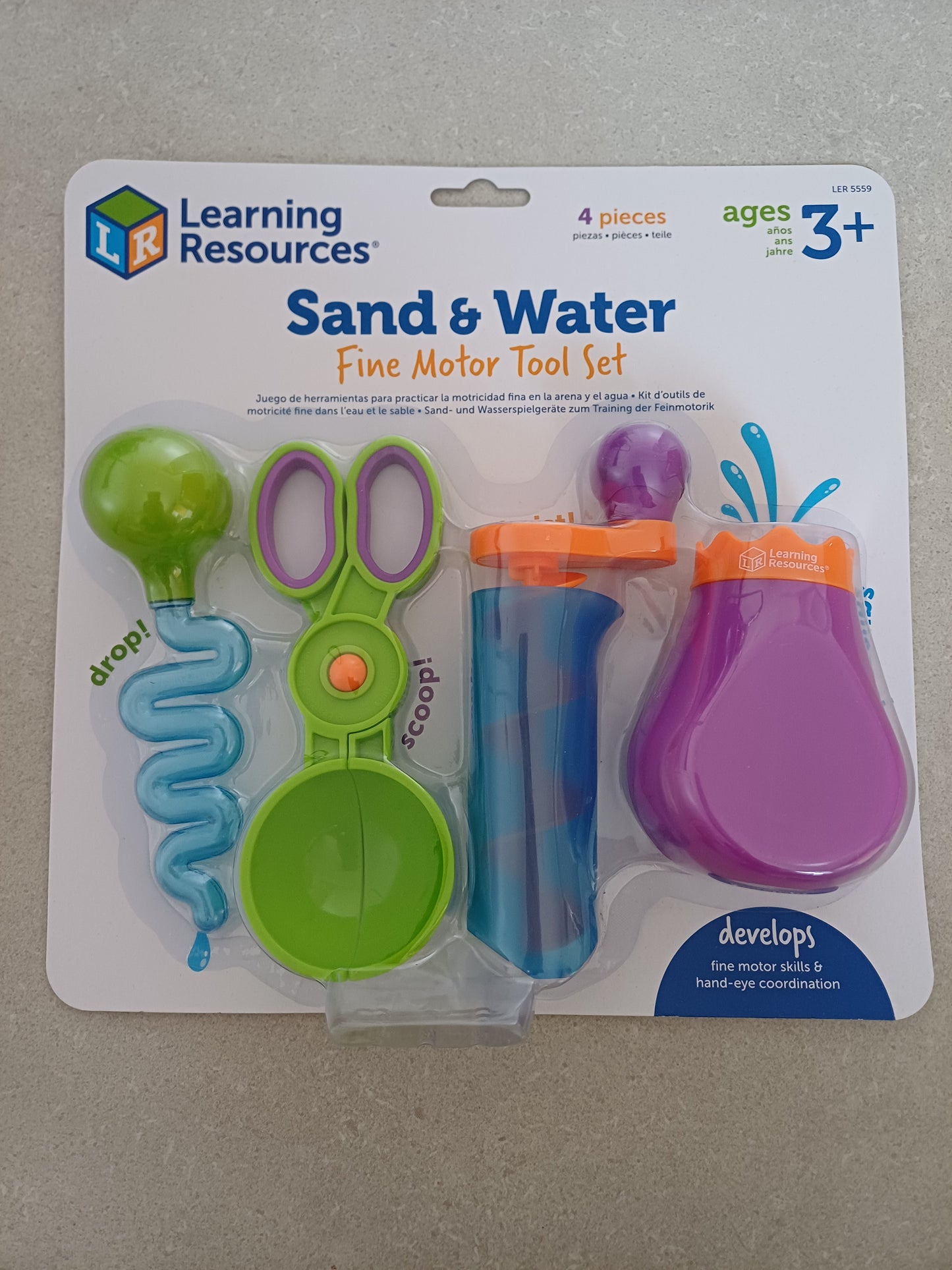 Zand en water sensorische ontdek set