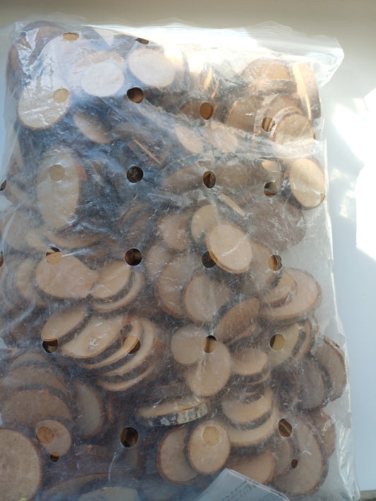 Kleine houten schijven - 1 kg